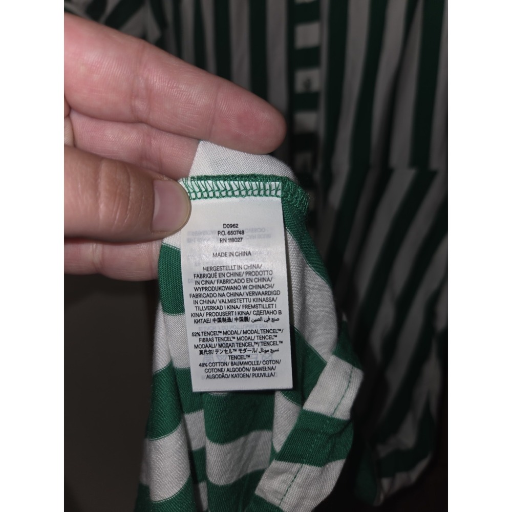 Boden Dress Womens Size US 6R Green White Striped Button Up Midi Shirt - Picture 8 of 16